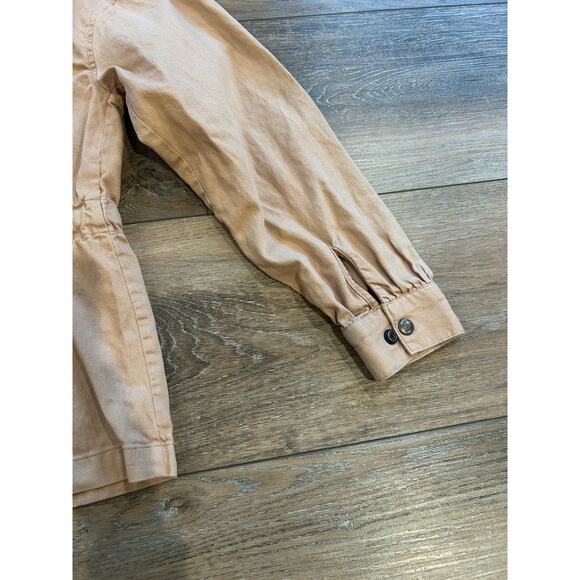 Maurices Women's Khaki Lightweight Jacket Waist Belt Snap Close Size Medium EUC - Picture 3 of 9